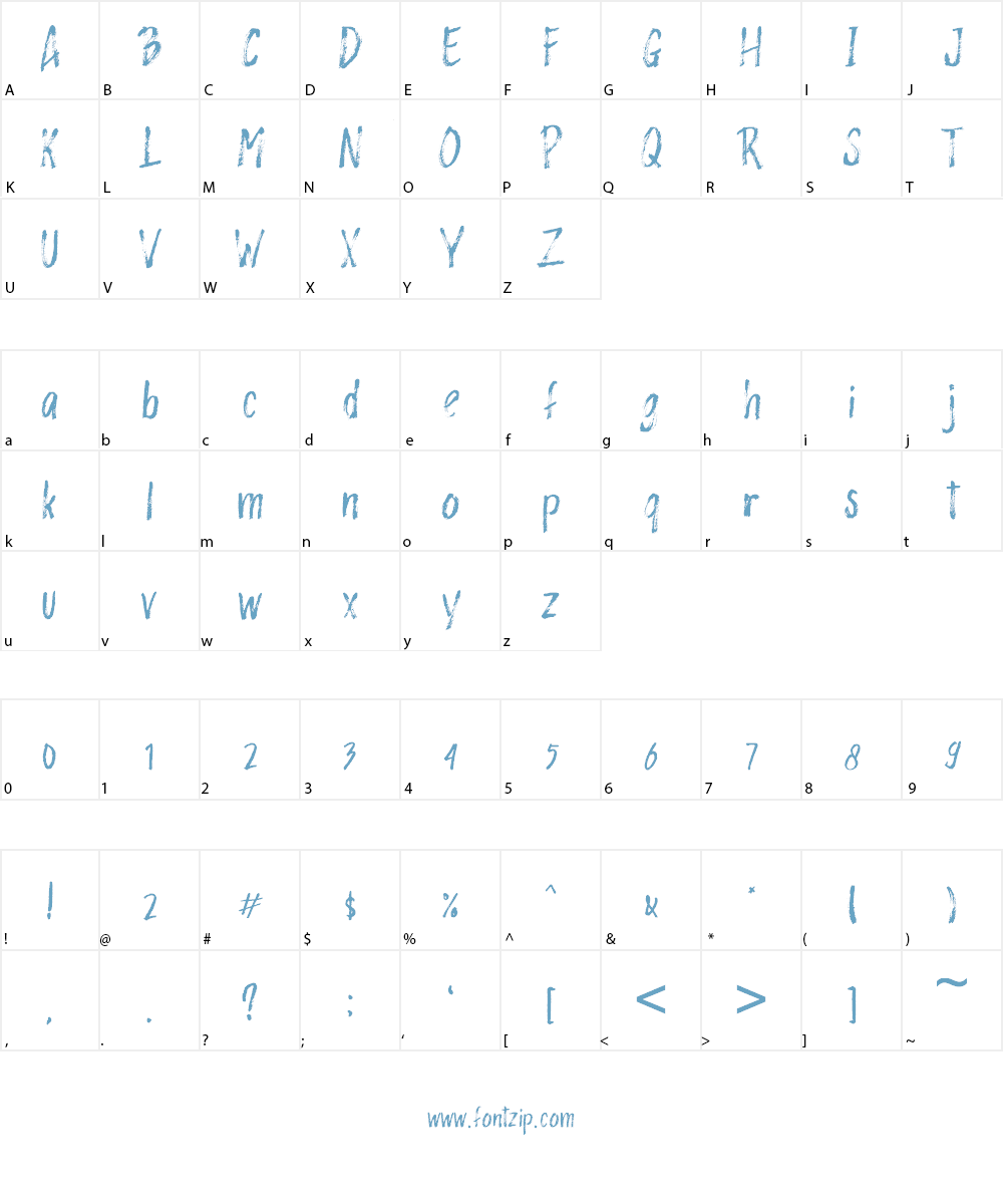 Rashford Font Character
